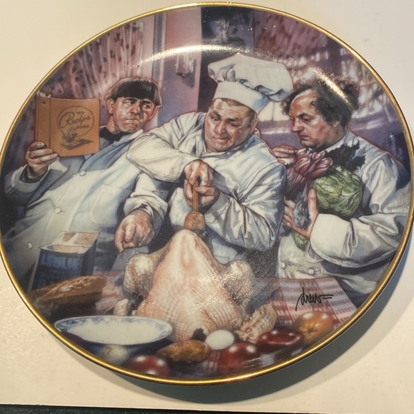 Vintage Set of 6 “The Three Stooges” Plates - Picture 7 of 13